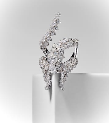 Y-Not - Anello in oro bianco 18kt con diamanti | Yeprem