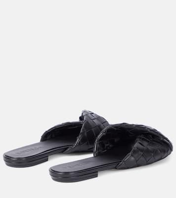 Blink Intrecciato leather slides | Bottega Veneta