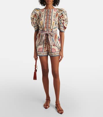 Combi-short Romantic Lightness en coton | Farm Rio