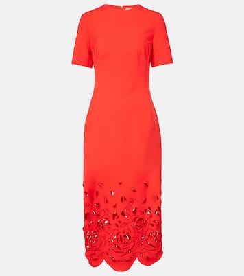 Robe de cocktail à fleurs | Oscar de la Renta