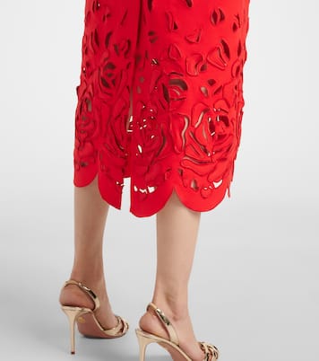 Robe de cocktail à fleurs | Oscar de la Renta