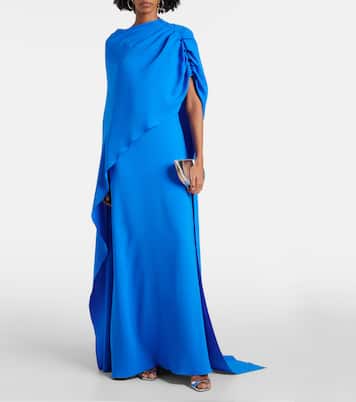 Robe longue en soie mélangée | Oscar de la Renta