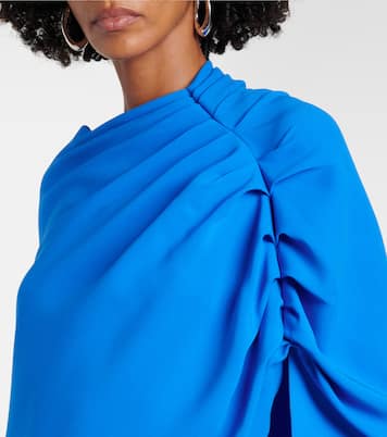 Robe longue en soie mélangée | Oscar de la Renta