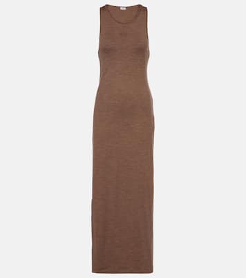 Anagram wool-blend maxi dress | Loewe