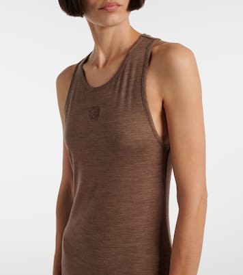 Anagram wool-blend maxi dress | Loewe