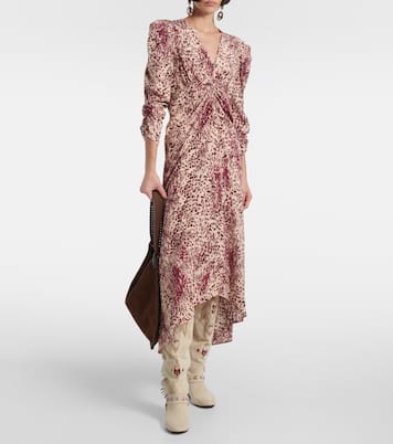 Abito midi Albini in misto seta | Isabel Marant