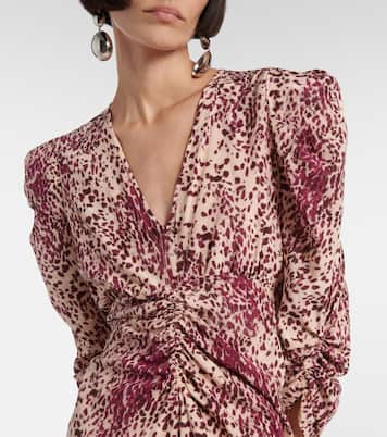 Abito midi Albini in misto seta | Isabel Marant