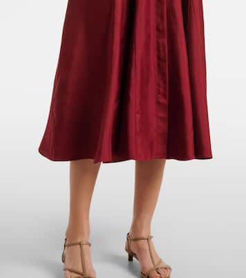 Abito chemisier Riko in twill di seta | Emilia Wickstead