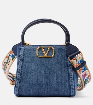 Alltime Small denim tote bag | Valentino Garavani