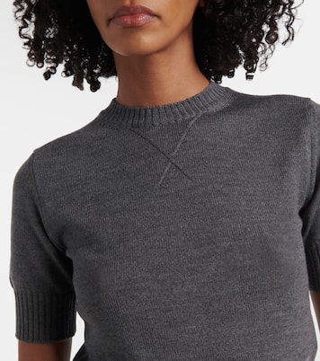 T-shirt en laine vierge | Jil Sander