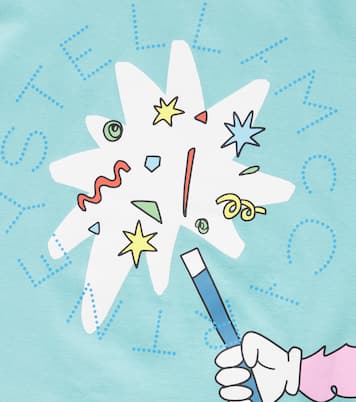 Camiseta de jersey de algodón estampada | Stella McCartney Kids
