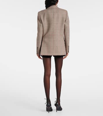 Prince of Wales check wool-blend blazer | Chloé