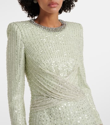 Abito lungo Macelline con paillettes | Jenny Packham