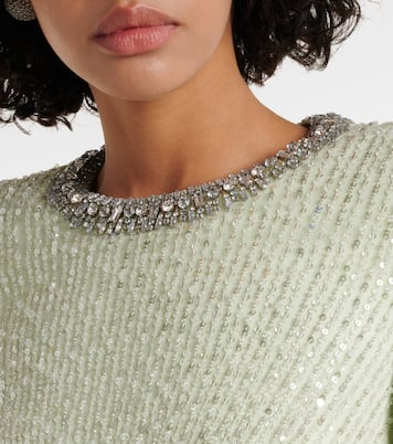 Abito lungo Macelline con paillettes | Jenny Packham