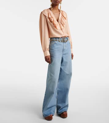 Sandales compensées Maxime en cuir | Chloé
