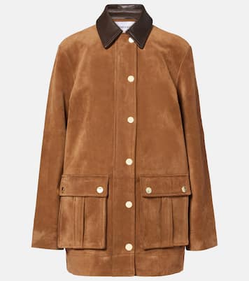 Giacca Suz in suede con pelle | Veronica Beard