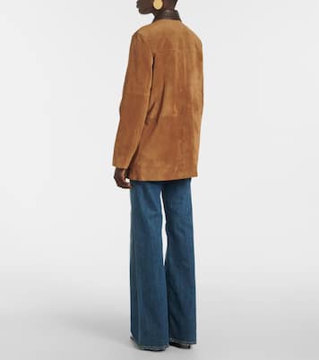Giacca Suz in suede con pelle | Veronica Beard