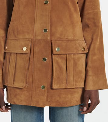 Giacca Suz in suede con pelle | Veronica Beard