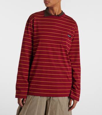 Striped cotton top | Miu Miu