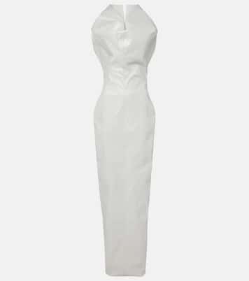 Coated canvas gown | Rick Owens