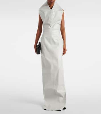 Coated canvas gown | Rick Owens