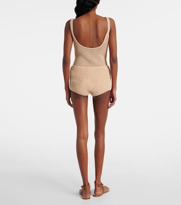 Shorts de croché de mezcla de algodón | Elie Saab