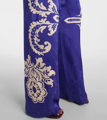 Pantalones rectos de tiro medio estampados | Etro