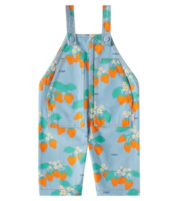 Salopette en jean à logo | Tinycottons