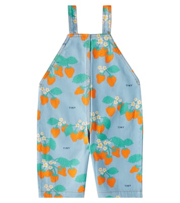 Salopette en jean à logo | Tinycottons