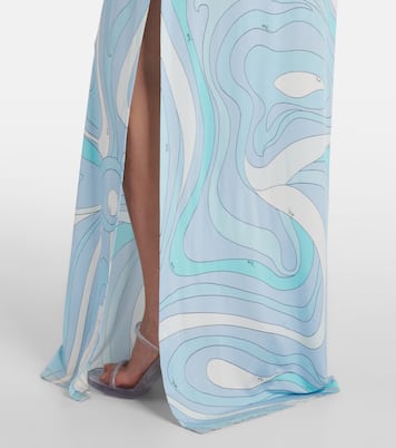 Robe chemise Marmo imprimée | Pucci
