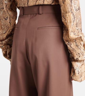 Weite Hose aus Woll-Gabardine | Dries Van Noten
