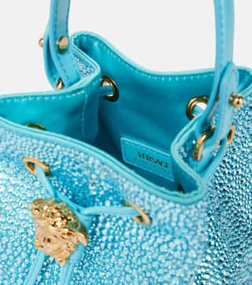 Bucket-Bag La Medusa Medium mit Kristallen | Versace