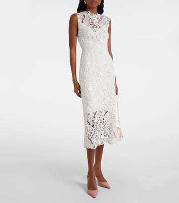 Abito midi in pizzo | Monique Lhuillier