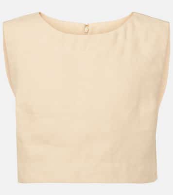 Martina linen crop top | Posse