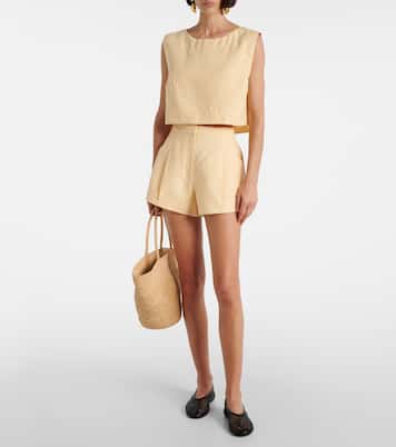 Martina linen crop top | Posse
