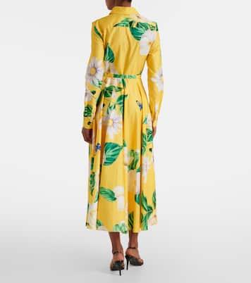 Robe chemise Zara en coton à fleurs | Leo Lin