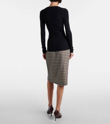 Wool and silk-blend sweater | Prada