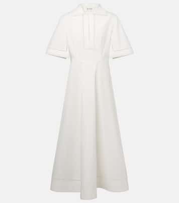 Besticktes Midikleid aus Baumwollpopeline | Róhe