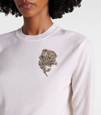 Beaded wool sweater | McQueen