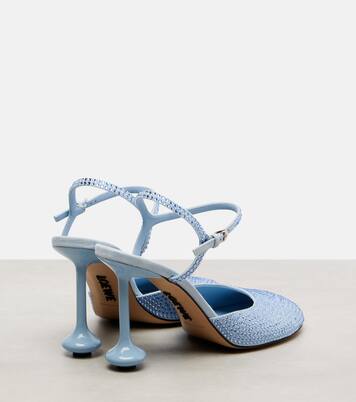 Toy 90 crystal-embellished leather pumps | Loewe