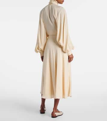 Erika silk midi skirt | Loro Piana