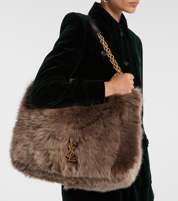 Jamie 4.3 Large shearling shoulder bag | Saint Laurent