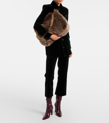 Jamie 4.3 Large shearling shoulder bag | Saint Laurent