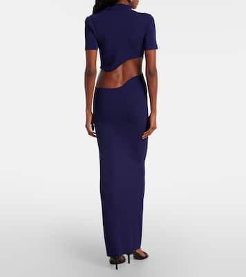 Abito lungo Lattice Separation con cut-out | Christopher Esber