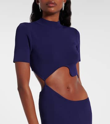 Abito lungo Lattice Separation con cut-out | Christopher Esber