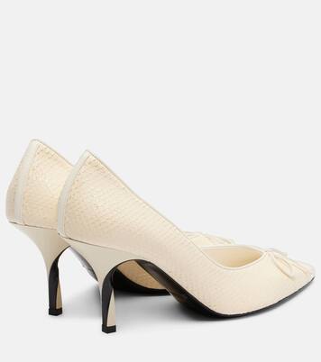 Tourni snake-effect leather pumps | Jacquemus