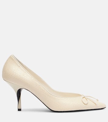 Tourni snake-effect leather pumps | Jacquemus