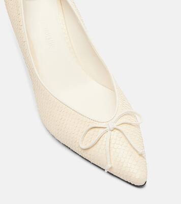 Tourni snake-effect leather pumps | Jacquemus