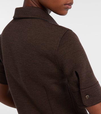 Chemise en laine et coton mélangés | Gucci