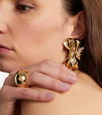 Ohrringe Bow, 10kt vergoldet | Jennifer Fisher